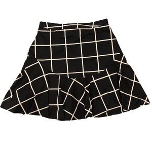 Ro & De Patterned Skirt, Size Small, Black and White